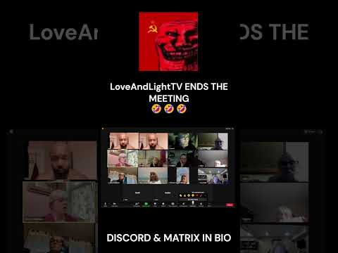 LoveAndLightTV ENDS THE MEETING! #loveandlighttv #dreamybull #ambatukam #yesking #funny #lol #buss