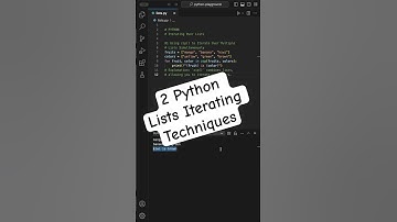 2 Python Lists Iterating Techniques #python #programming #coding