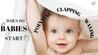 When Do Babies Start Clapping, Waving and Pointing ? 🤔 - Explained Baby Growth Development Facts 👶🏻
