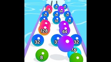 BALL RUN 2048 Games Mobile All Levels Android,iOS Gameplay New Update All Level W1