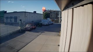 Surveillance video shows fire and explosion at north Lincoln hotel