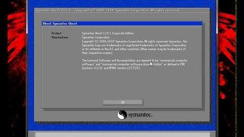 symantec norton ghost usb boot