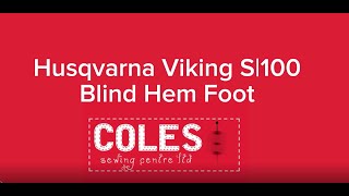 Husqvarna Viking Overlock Blind Hem Foot