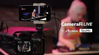Live Stream with External Camera on iPhone/iPad | CameraFi Live x Accsoon SeeMo screenshot 3