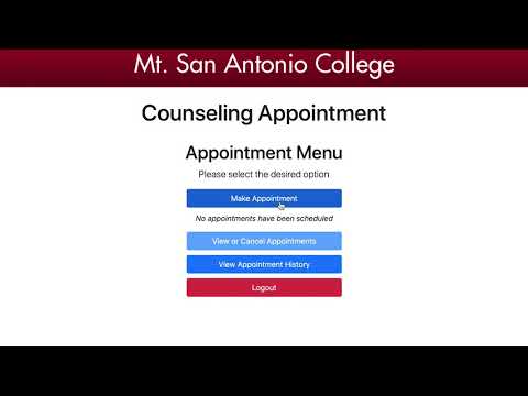 How to Schedule a Counseling Appointment