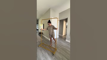 Sturdy clothes rack with easy mobility!