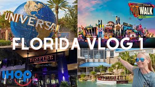 Florida Vlog 1 Universal studios | ihop | lowes Sapphire falls | Big Fire