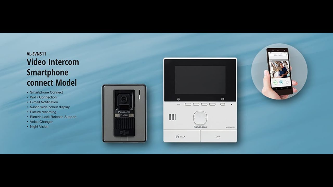 PANASONIC VIDEO INTERCOM SYSTEM VL-SVN511SX PROGRAMMING - YouTube