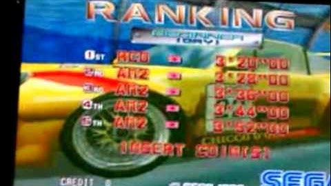 Scud Race attract screen - Supermodel (Pentium 4)