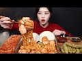 SUB)얼큰칼칼한 진짬뽕라면에 대왕가리비 왕창 넣어서 먹방!🍜🔥(ft.추어튀김) Jjambbong ramyeon Mukbang Asmr