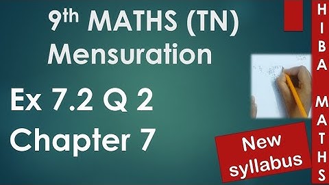 9th maths chapter 7 exercise 7.2 question 2 tn samacheer hiba maths