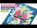 How To Make a Winter Holiday Card w/ Festive Arrangement (Feat. Altenew Stamps and Dies)
