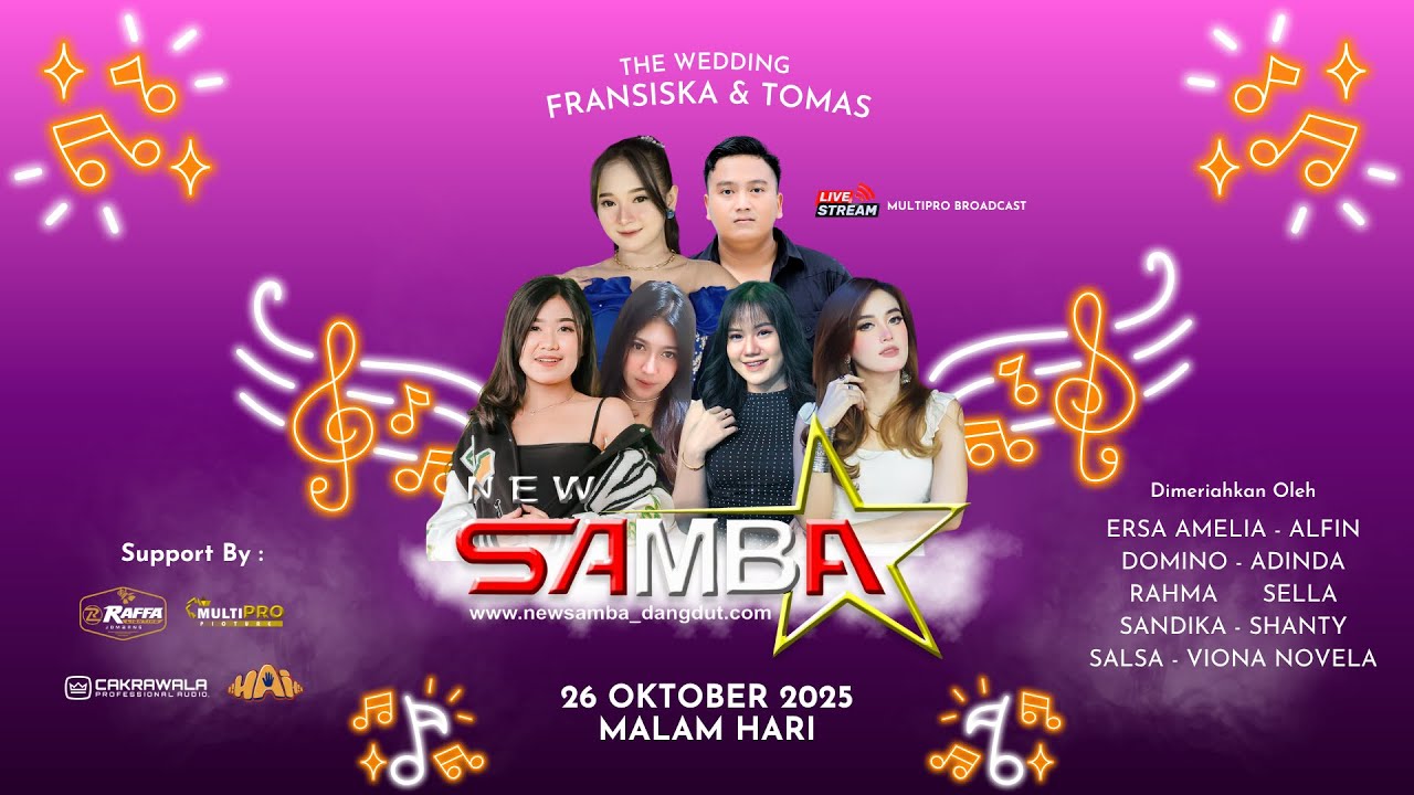 🔴LIVE STREAMING NEW SAMBA THE WEDDING FRANSISKA & TOMAS