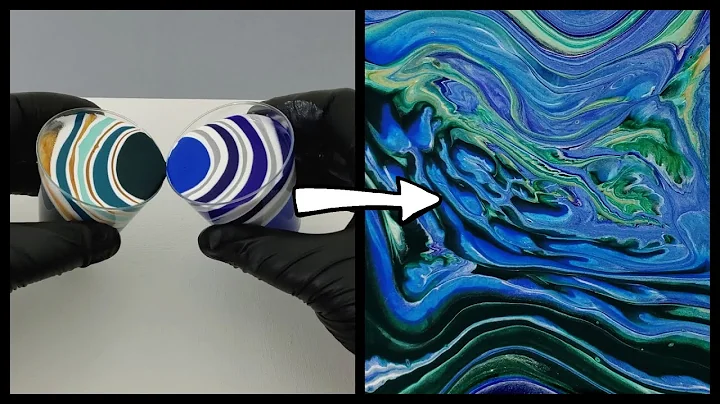 Wiggle Kiss Pour with Arteza Pouring Acrylics | Abstract Acrylic Paint Pour