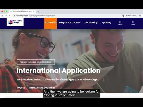 Bow Valley College - VAS System Application Overview