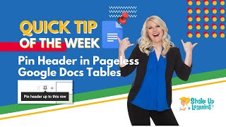 Pin Header in Pageless Google Docs Tables