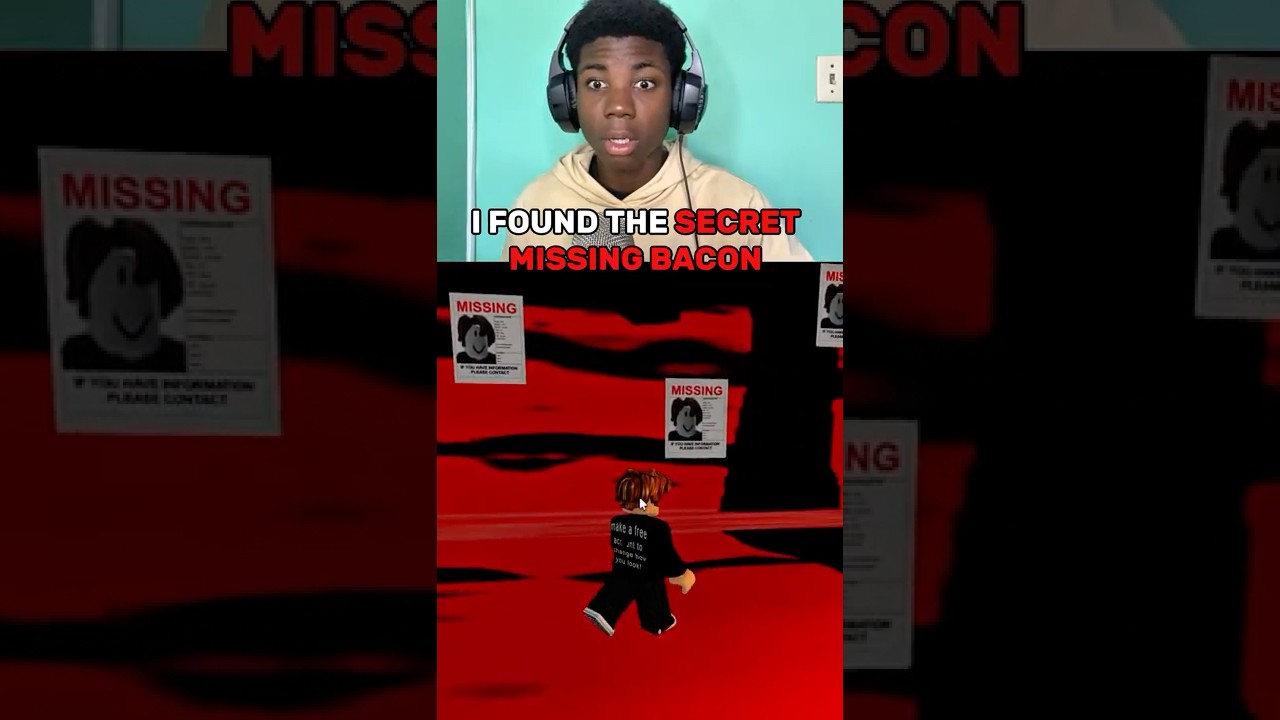 I Found The Secret Missing Bacon 😨#roblox #shorts