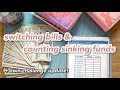 switching bills, counting sinking funds & coin challenge update! | how much I saved in february 2021