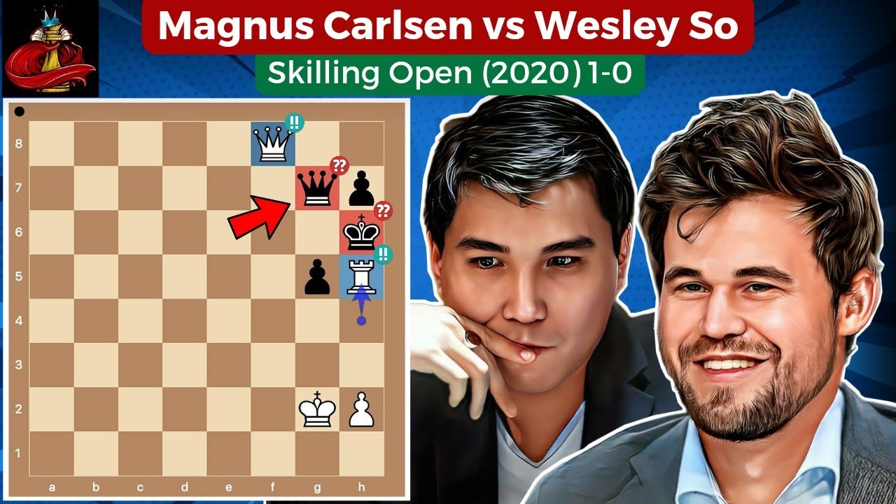 JUST IN: Wesley So ties Skilling Open 1st finals match vs. world's top GM  Magnus Carlsen 