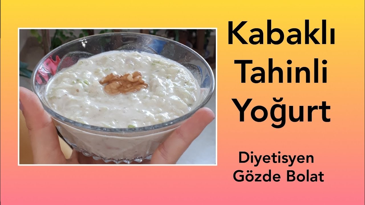 Kabaklı tahinli yoğurt | yemek tarifleri | kolay ve pratik | mezeler