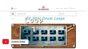 62 BPM Drum Loops - She