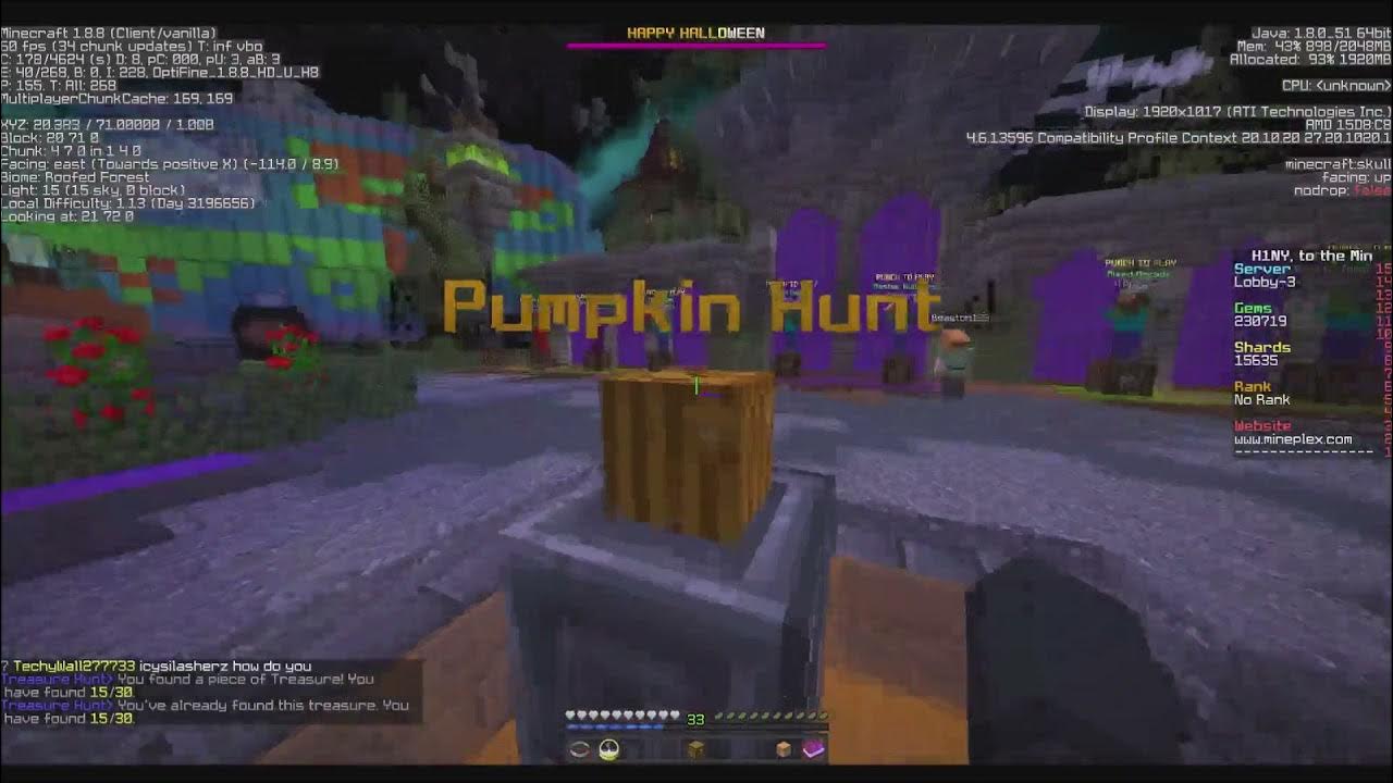 Mineplex Guide All Pumpkin Hunt 2021 Locations YouTube