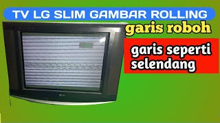 LG slim tv rolling line scarf image