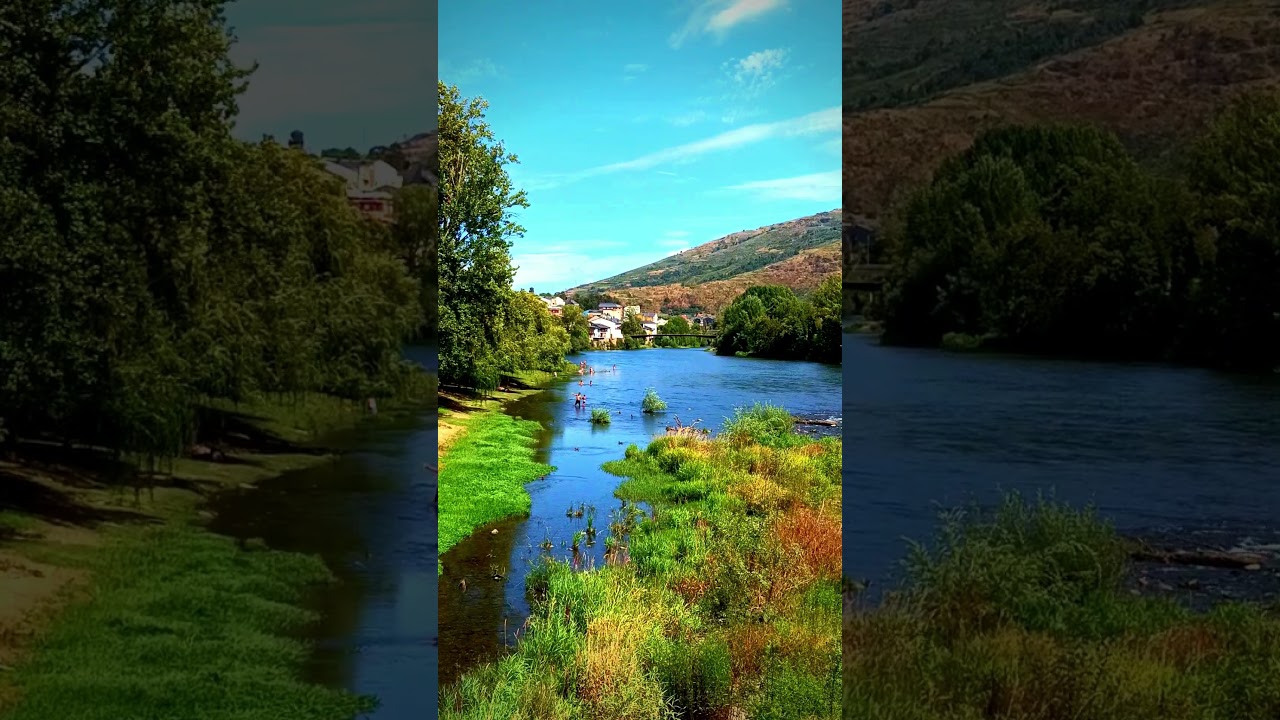 🇪🇸 🌳 🌄 Playa fluvial O Malecón (O Barco de Valdeorras) #Senderismo #Galicia #España #Shorts