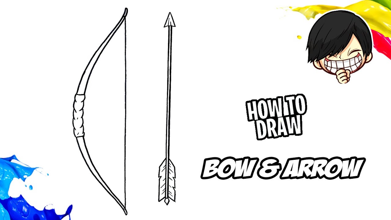 How To Draw Bow And Arrow