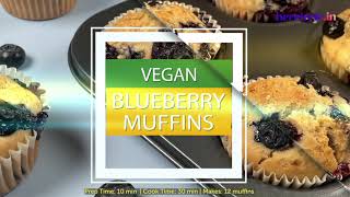 Vegan Blueberry Muffins