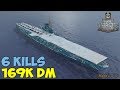 World of WarShips | Midway | 6 KILLS | 169K Damage - Replay Gameplay 4K 60 fps