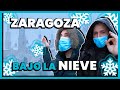 ZARAGOZA con NIEVE ❄️☃️ Nevada histórica en Zaragoza (España) 2021 🌨️ Filomena | 4K