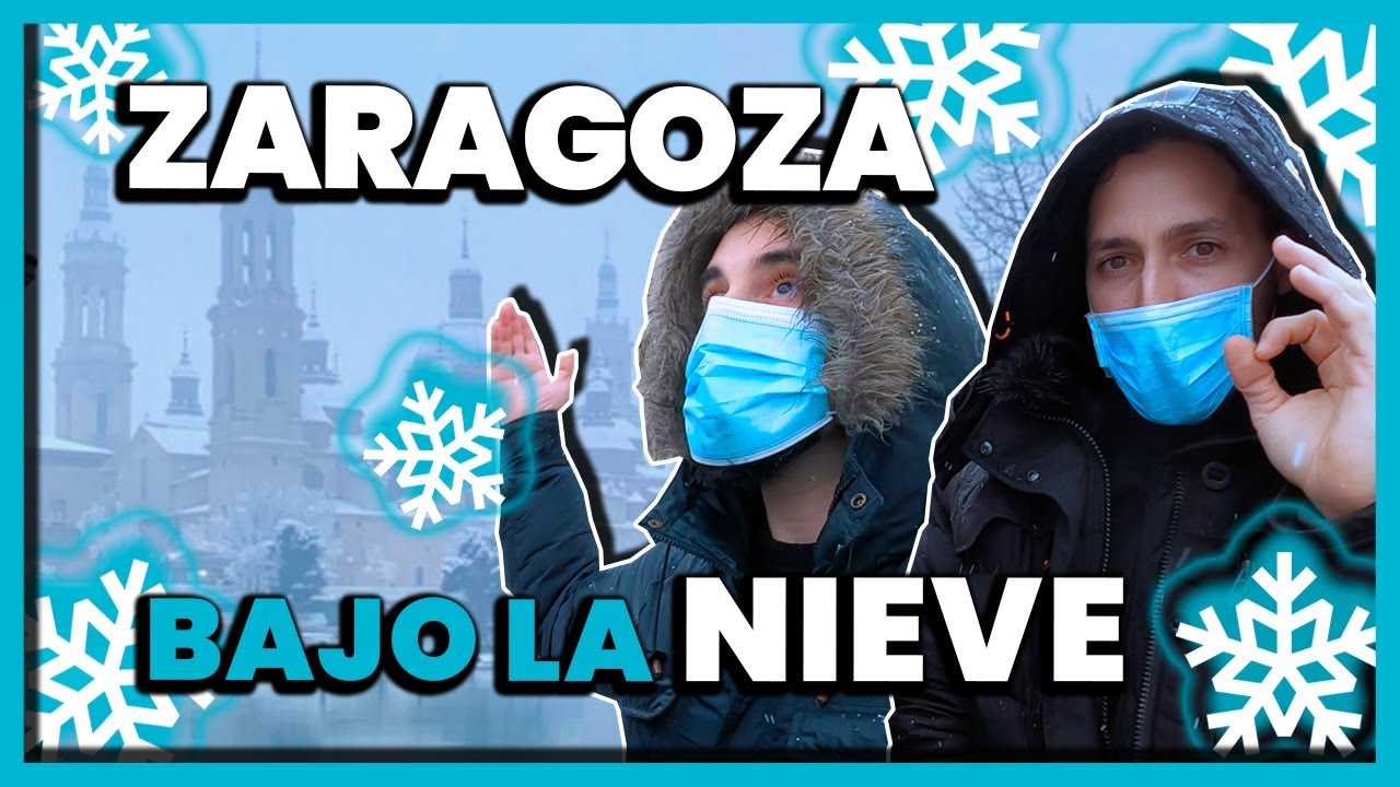 ZARAGOZA con NIEVE ❄️☃️ Nevada histórica en Zaragoza (España) 2021 🌨️ Filomena | 4K
