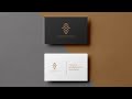 Modern Minimalistic Business Card Mockup | Free PSD Mockups