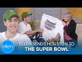 Ellen Sends her P.A. Houston to the Super Bowl