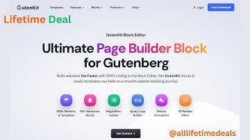 GutenKit Lifetime Deal - Your ultimate page builder blocks for Gutenberg