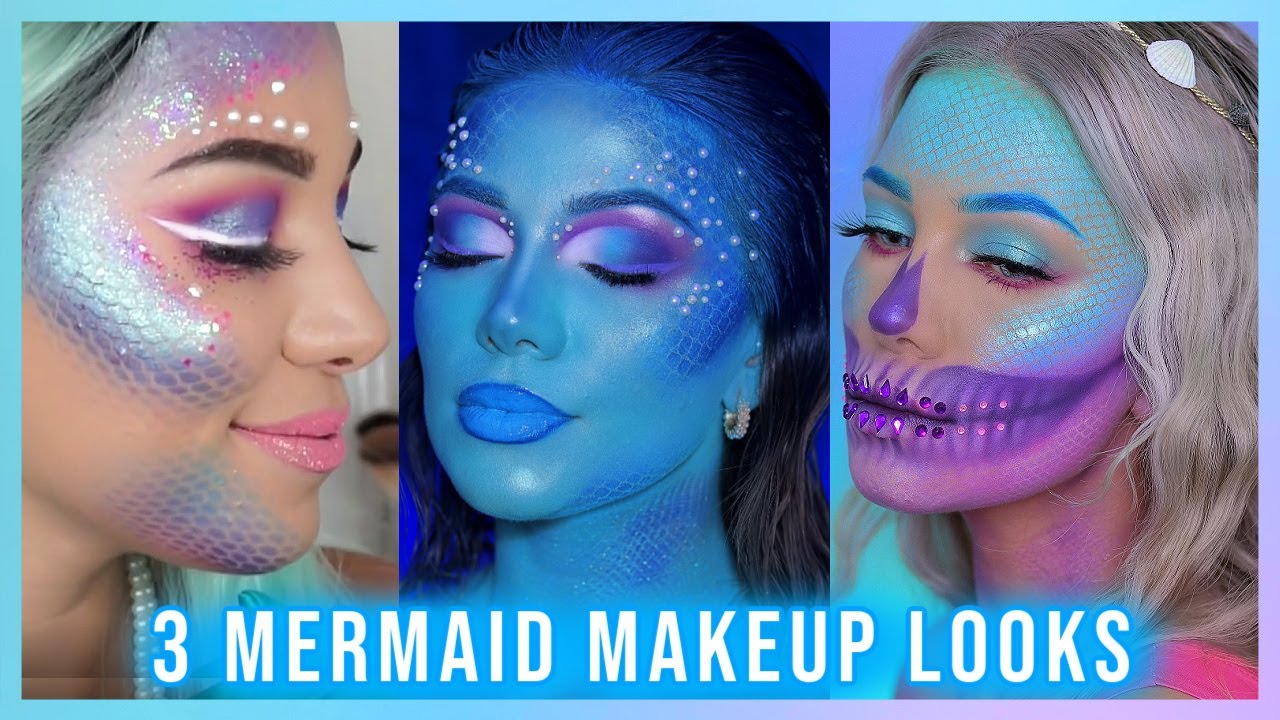 3 MERMAID MAKEUP IDEAS FOR HALLOWEEN 