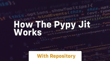 how the pypy jit works