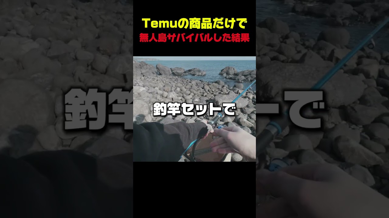 Temuの商品だけで無人島サバイバルした男の末路... #shorts #Temu #無人島