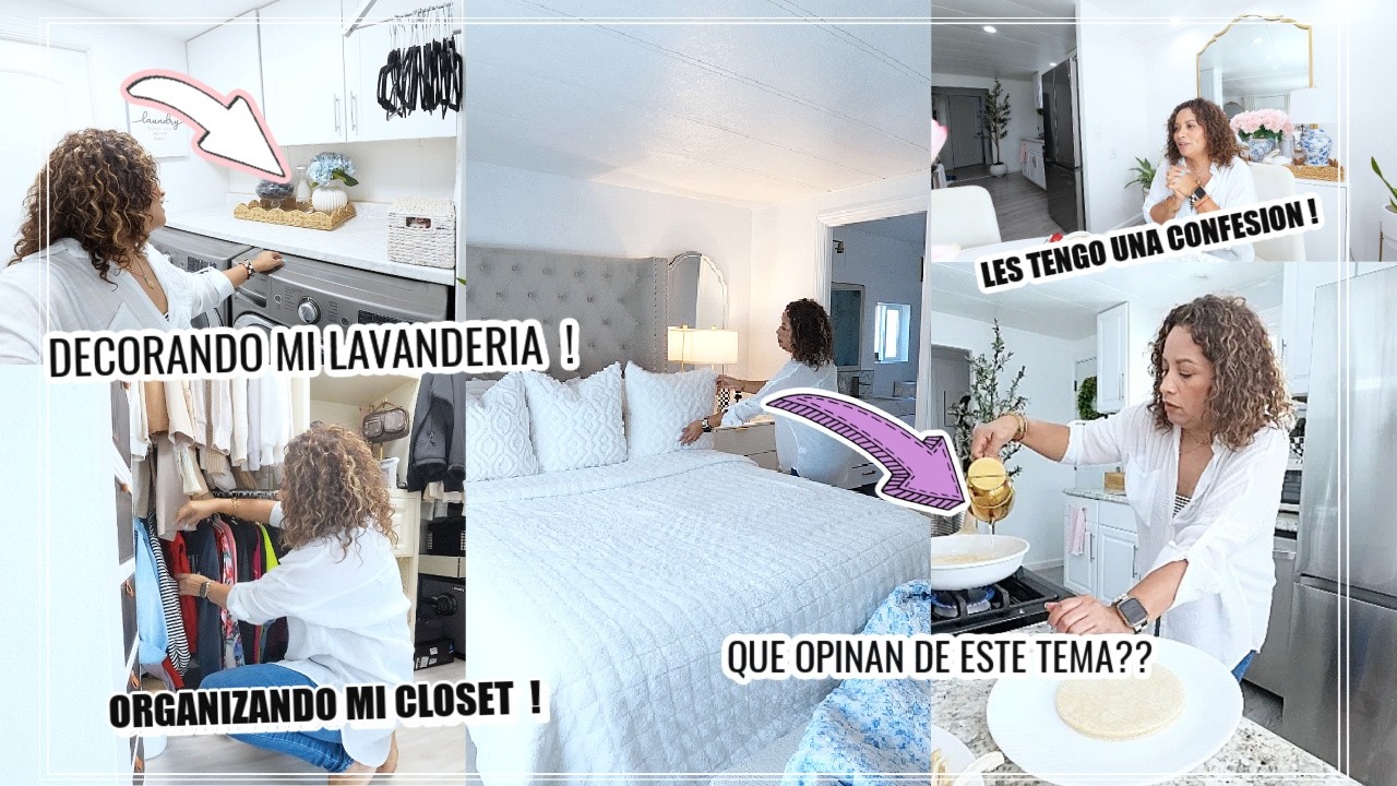 LES TENGO QUE CONFESAR ALGO 😂DECORE LA LAVANDERIA😍ORGANIZANDO MI CUARTO