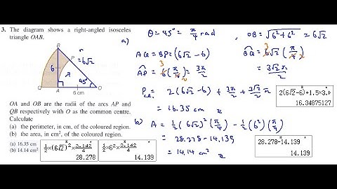 F5 C1 Circular Measure SPM Focus Practice Paper 2 Sasbadi Master Class  Q 3