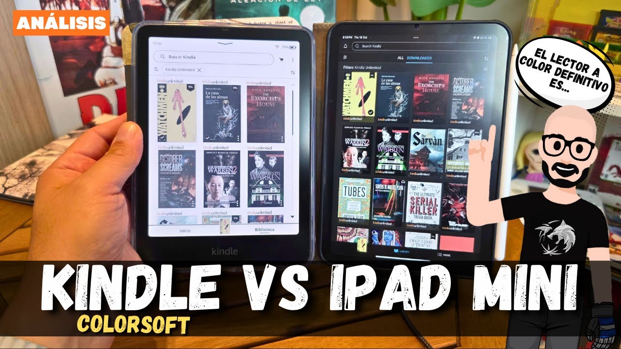 iPAD Mini vs KINDLE Colorsoft para leer TODO ¿Cuál es MEJOR? 👑