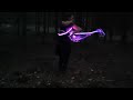 beautiful mystical pixel whip dance in a forest // (Fibreflies, Fibrefly dance)