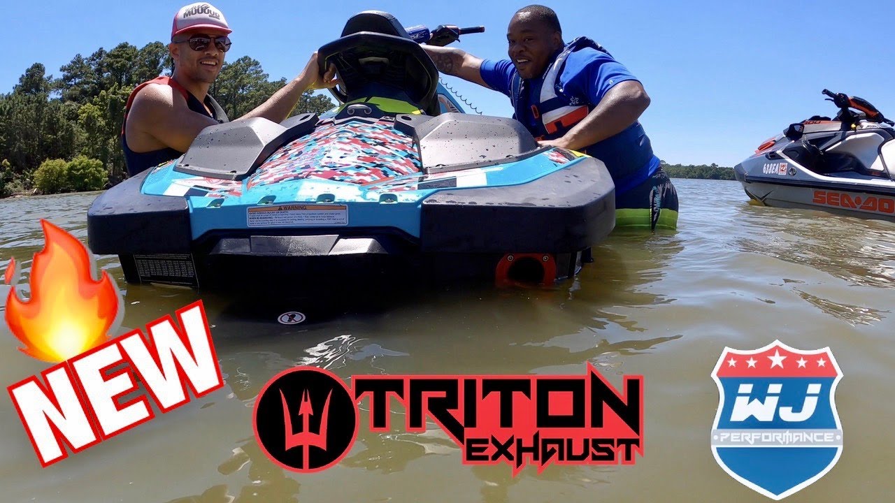 Tested the New Triton 🔱Exhaust by Wet Jet Performance on 2020 Seadoo Spark TRIXX YouTube