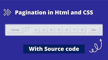 How to Create pagination with HTML & CSS | Create Advance Pagination in CSS | Source coder 2022