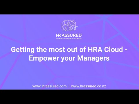 Empower your managers with core HRA Cloud (management portal)