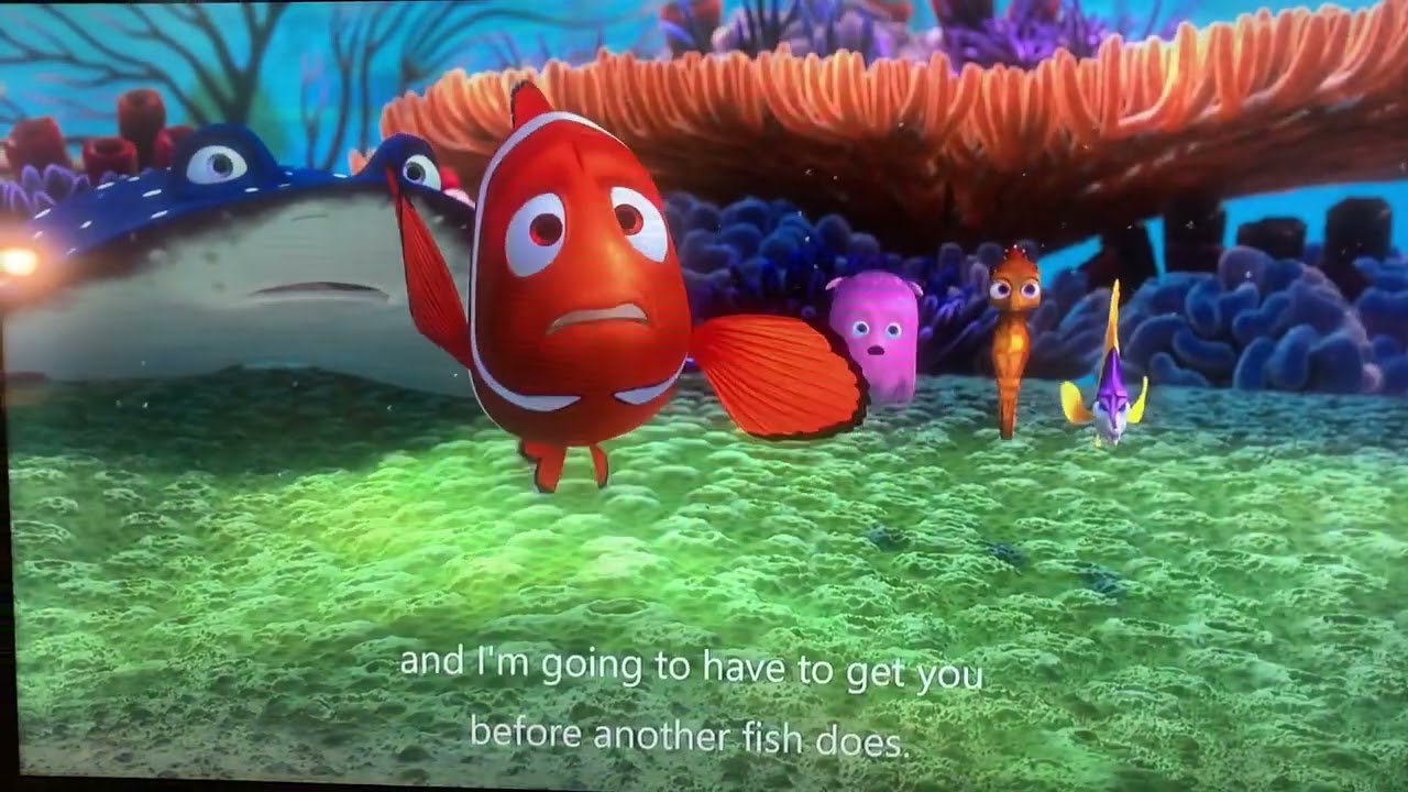 Finding Nemo - He touched the butt! (English)
