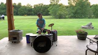 Trash Can Drum Cover To Sweet Child O Mine