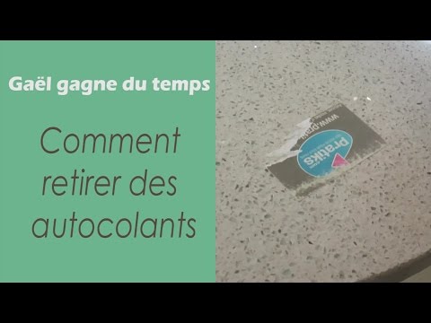 Vidéo: Comment retirer les autocollants de prix du plastique ?