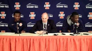 Illinois Postgame Press Conference vs. Michigan 1/27/13